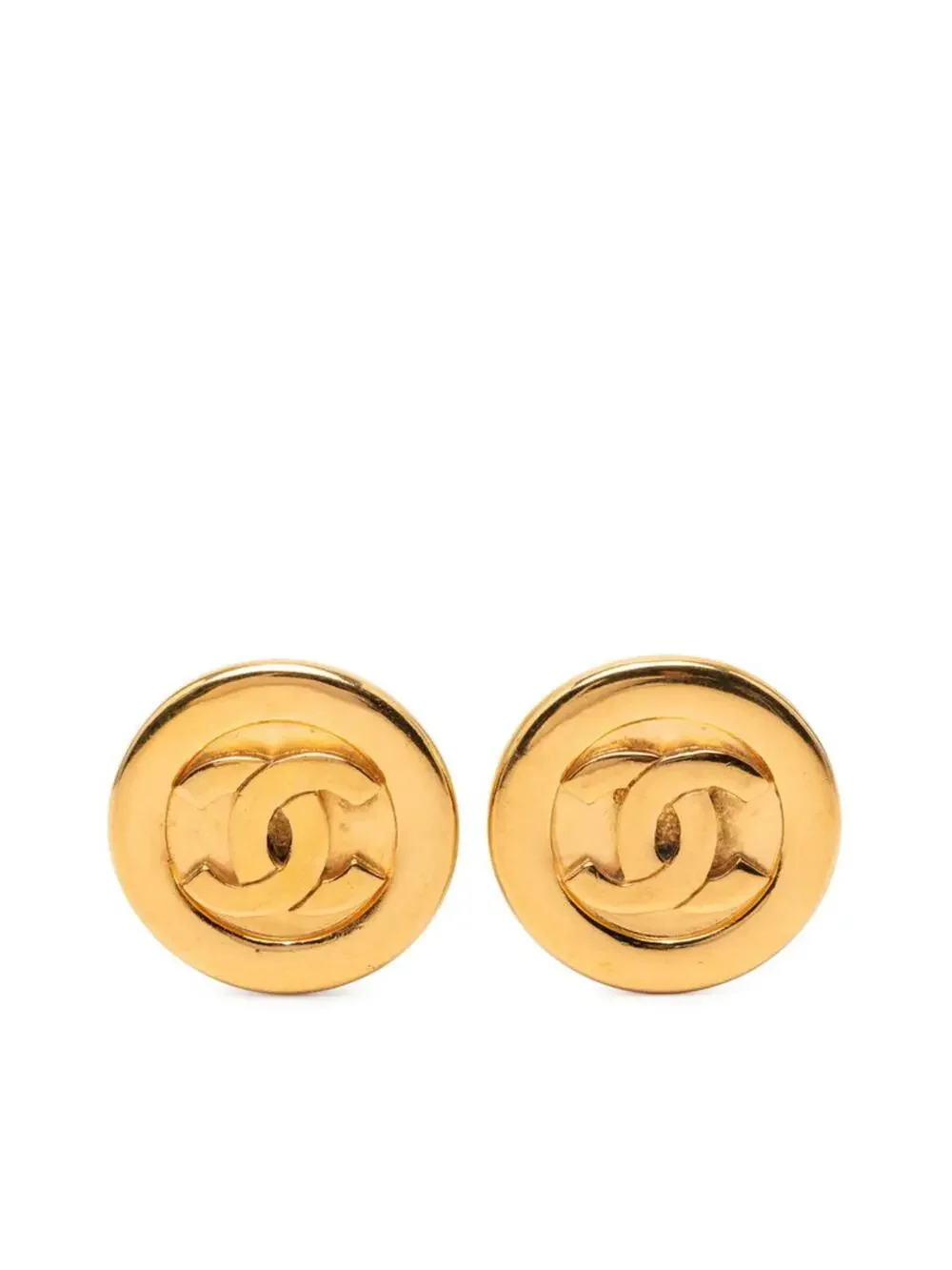 Chanel Cc Logo Clip-On Earrings Metal #247003C70B